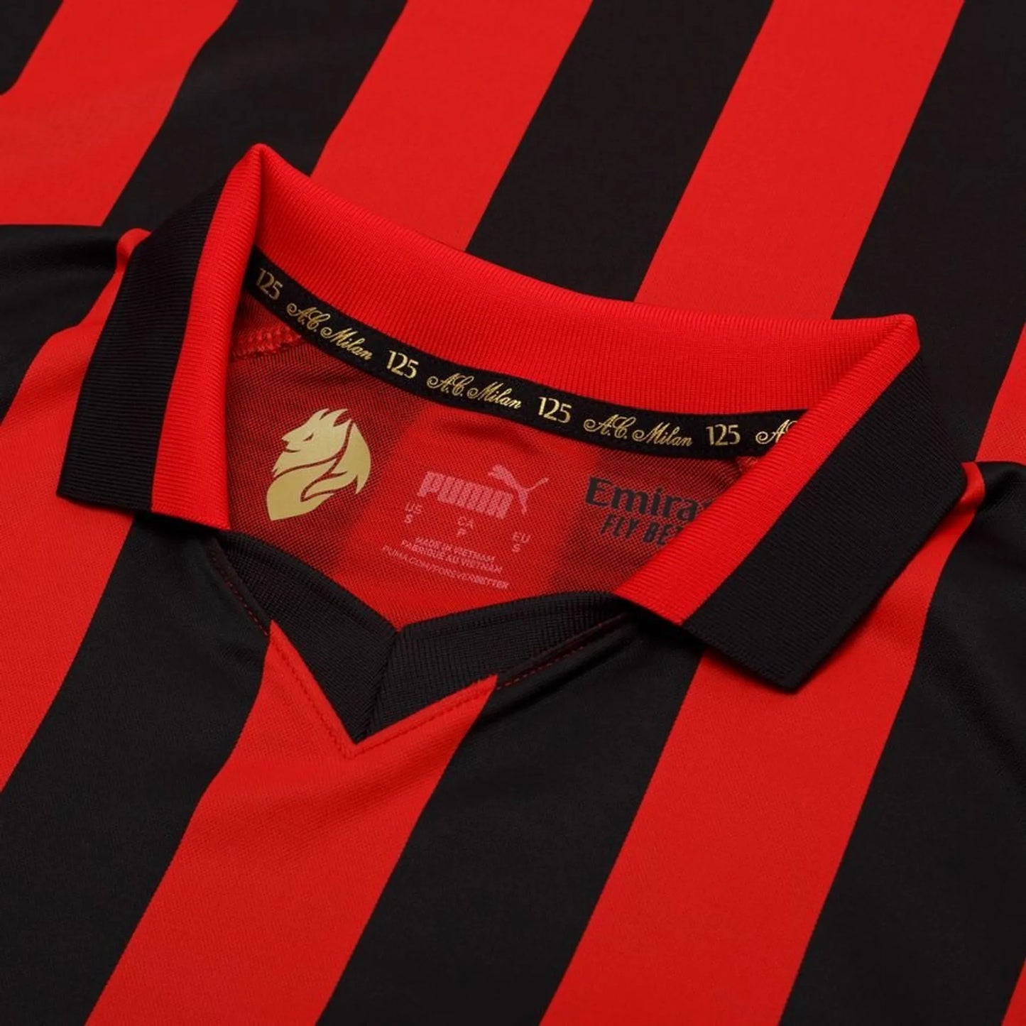 AC Milan Home Shirt 125 Years Anniversary Authentic Long Sleeves LIMITED EDITION