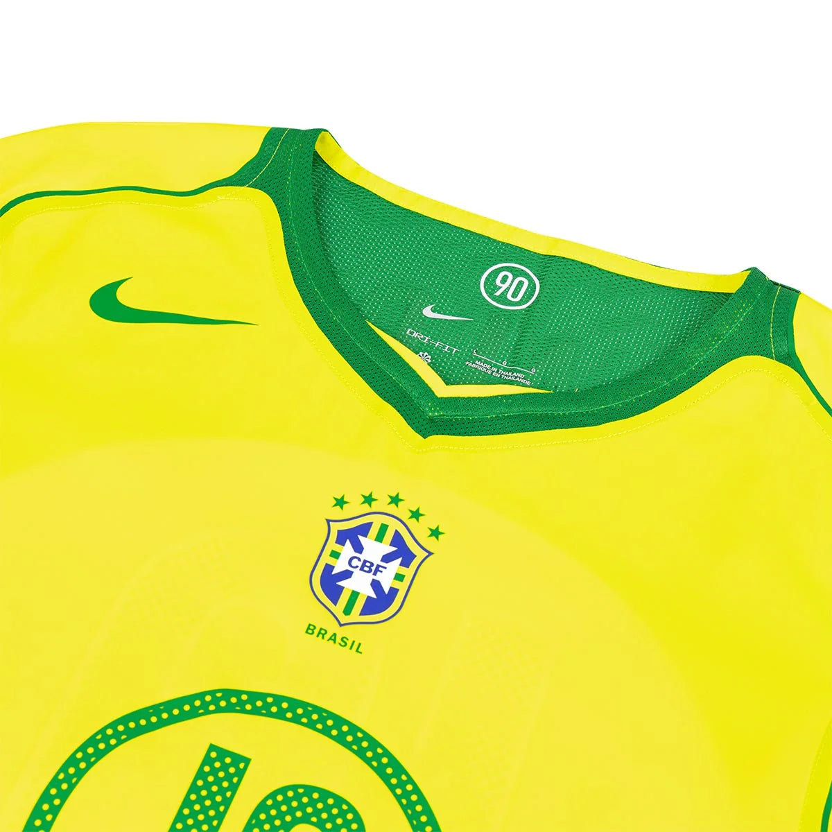 Brazil 2004 Reissue Home Kit with RONALDINHO 10 (Delivery in 2 Weeks)